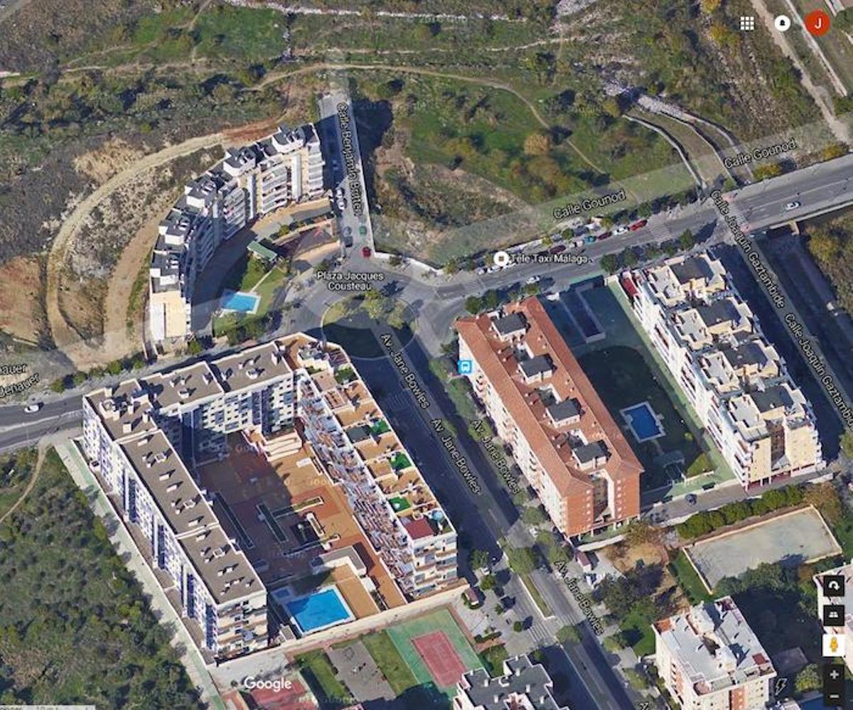 La imagen muestra el espacio donde se levantará el bloque.