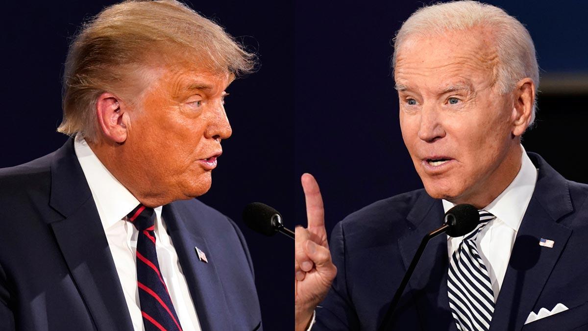 Intercambio de golpes y debate caótico entre Trump y Biden