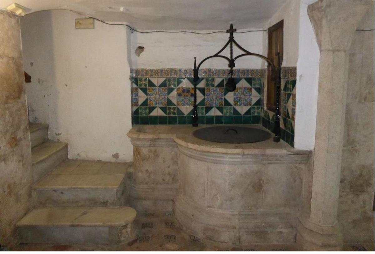 El pozo de la casa de san Vicent Ferrer.