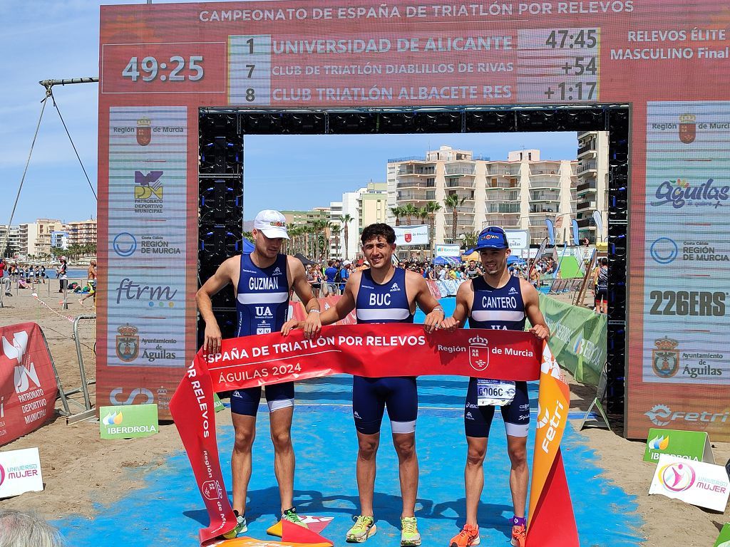 Campeonato de España de Triatlón de relevos en Águilas