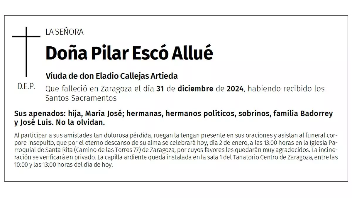Doña Pilar Escó Allué