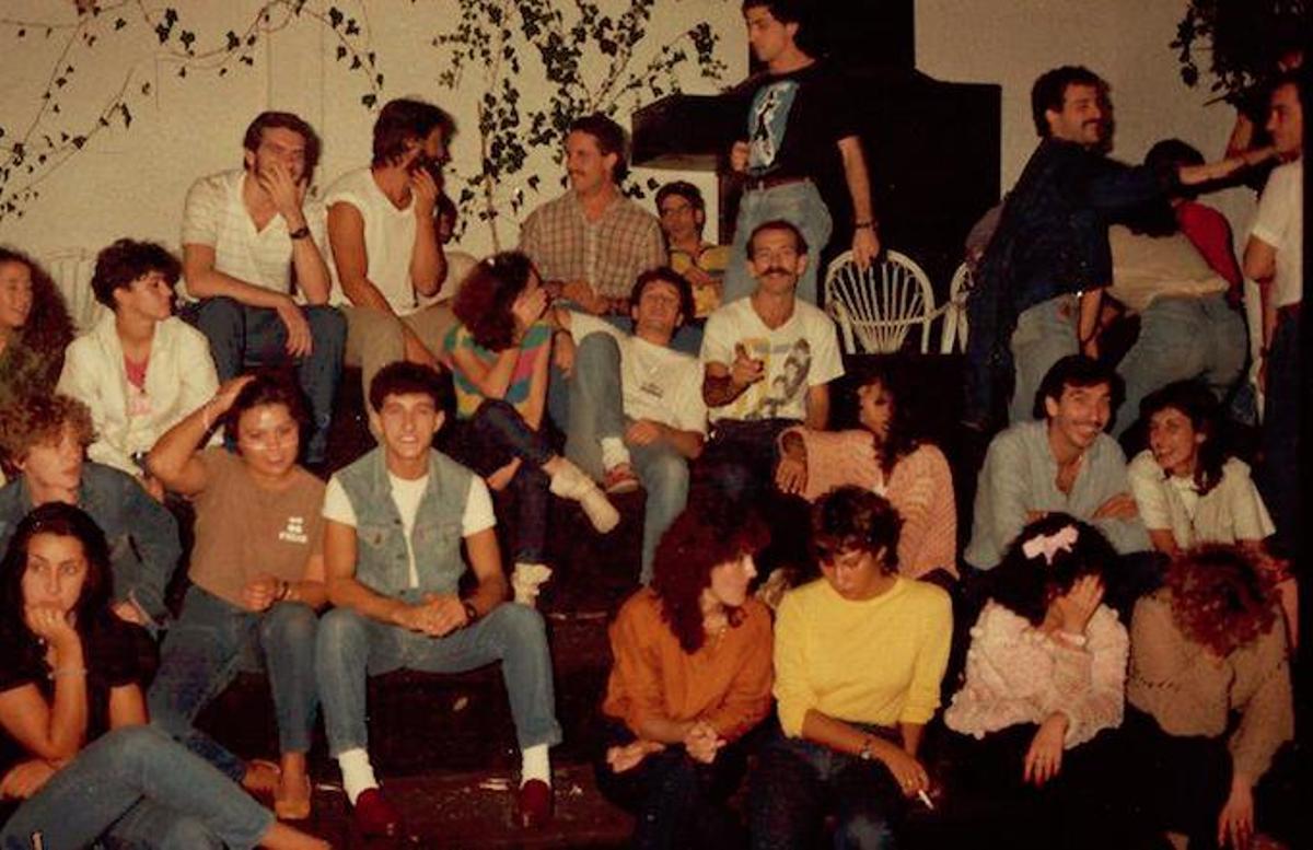 Las grada de Barraca en 1983.