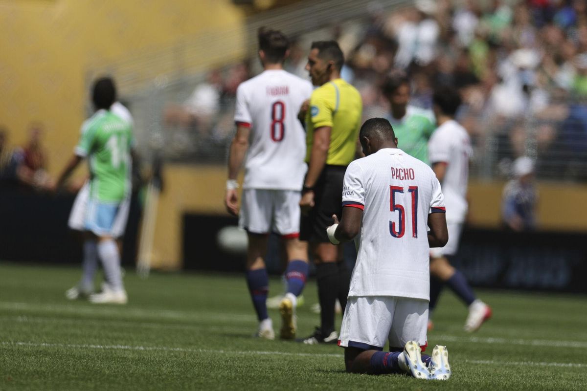 William Pacho, del PSG, otro de los jugadores que más carga acumula en este Mundial de Clubes.
