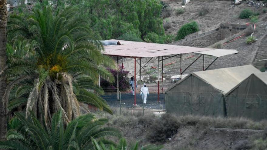 Carpas militares en el Polvorin de Barranco Seco