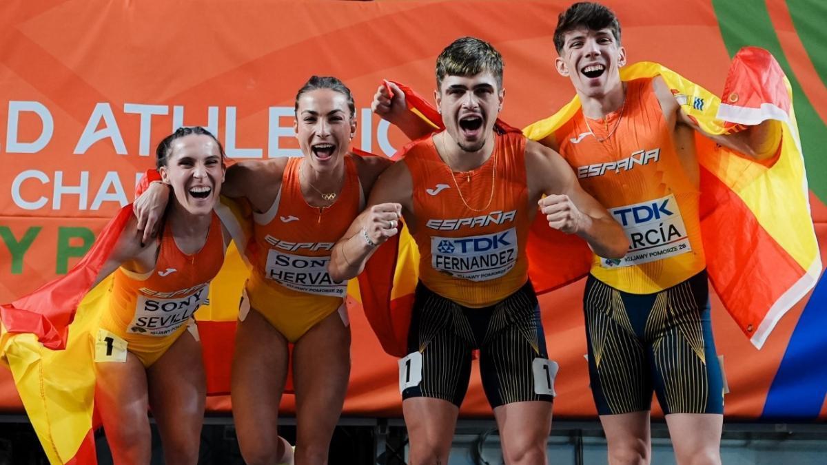 Así está el medallero de España en el Mundial de Atletismo 2026