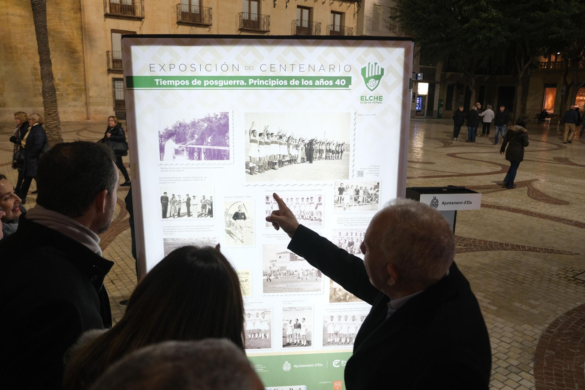 La exposición "100 años de sentimiento franjiverde" llega al centro de la ciudad