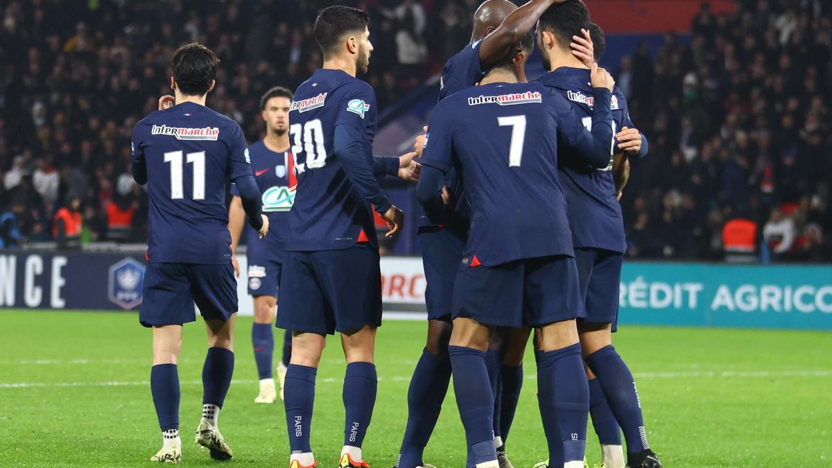 Partido de Copa de Fancia entre PSG y Brest