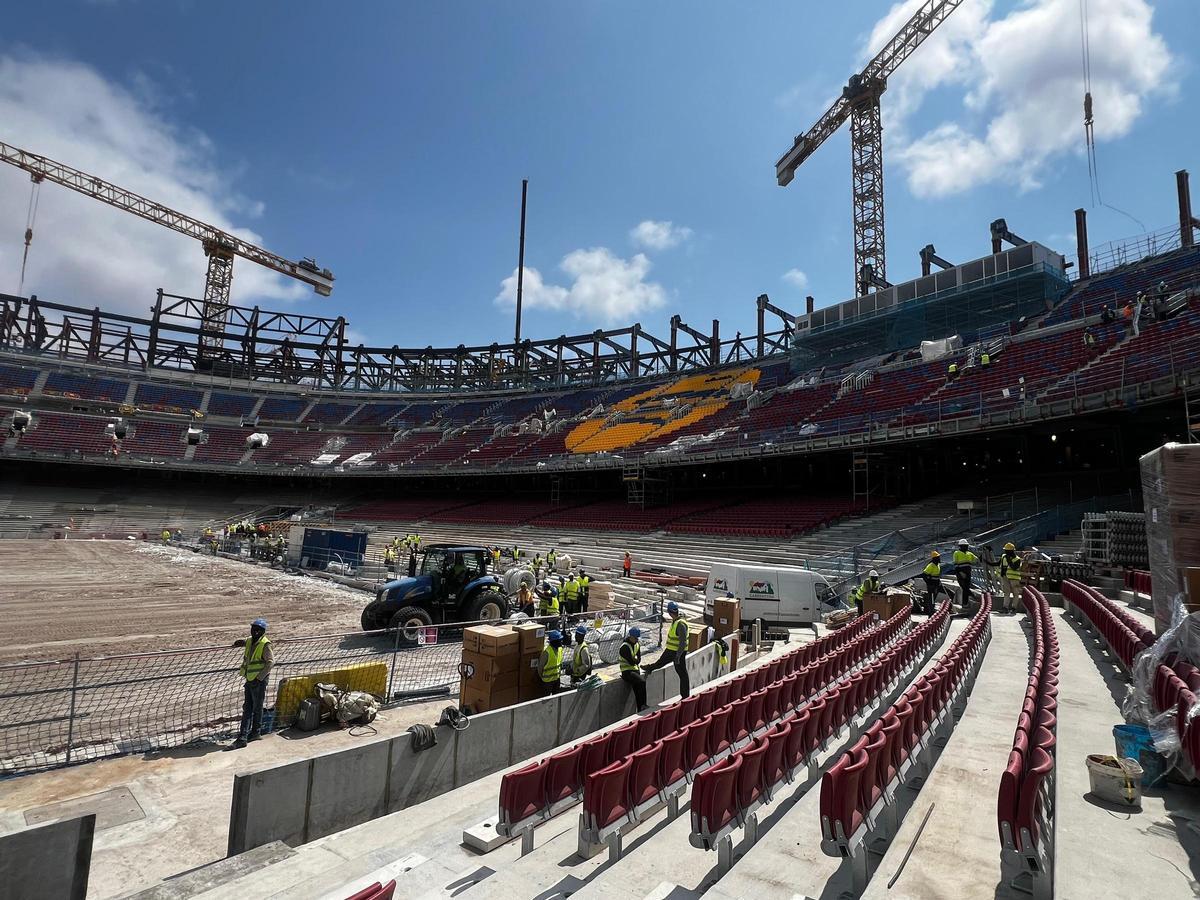 Así está el Camp Nou a día de hoy