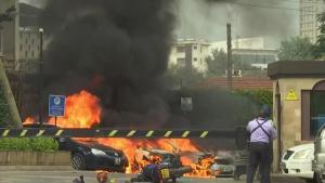 Explosión en un complejo hotelero en la capital de Kenya, Nairobi. 