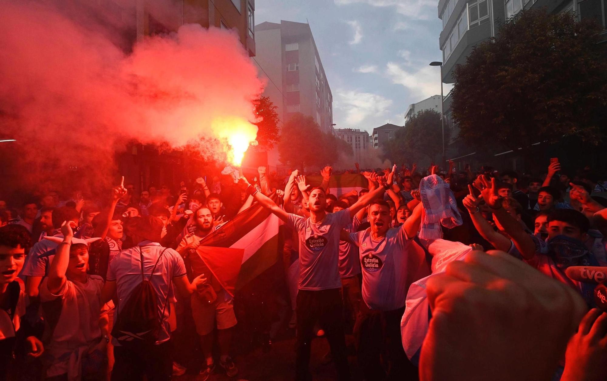 Las imágenes del Celta-PAOK