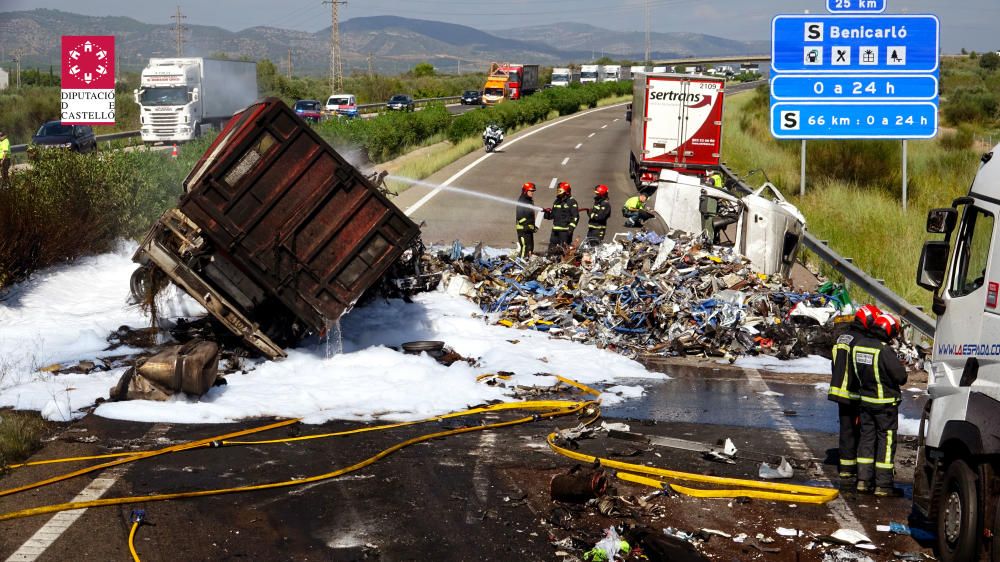 Accidente múltiple en la AP7