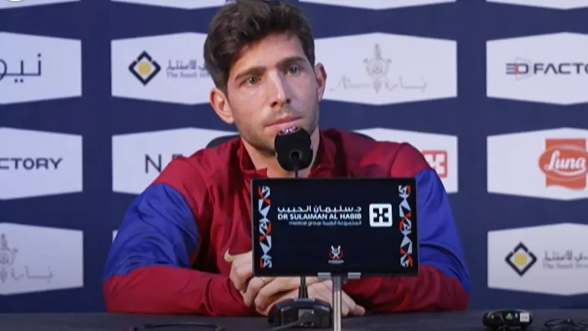 Las ruedas de prensa de Nacho y de Sergi Roberto, antes de la Supercopa