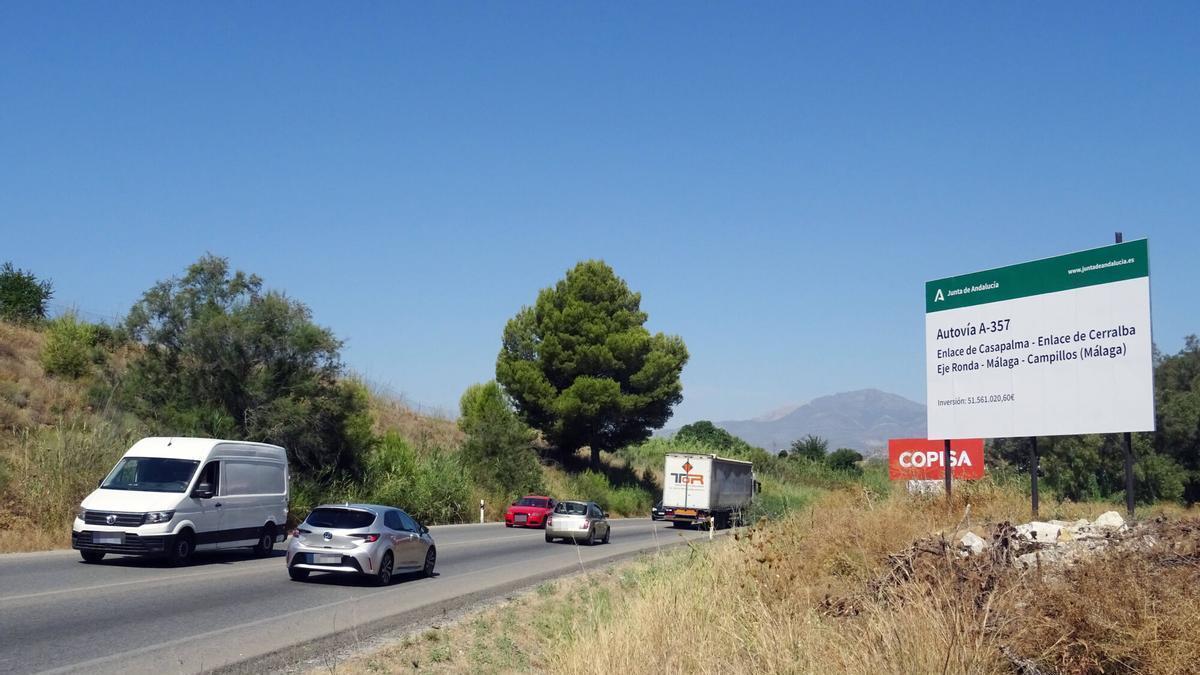 La Junta inicia las obras de ampliación de la autovía del Guadalhorce entre Casapalma y Cerralba