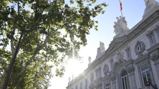 Imagen de archivo de la fachada del Tribunal Supremo.