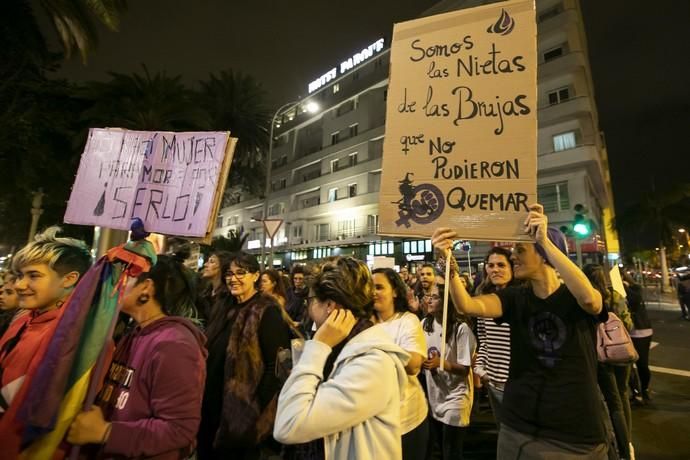 08.03.19. Las Palmas de Gran Canaria. Manifestación Día de la Mujer 8M. Foto Quique Curbelo