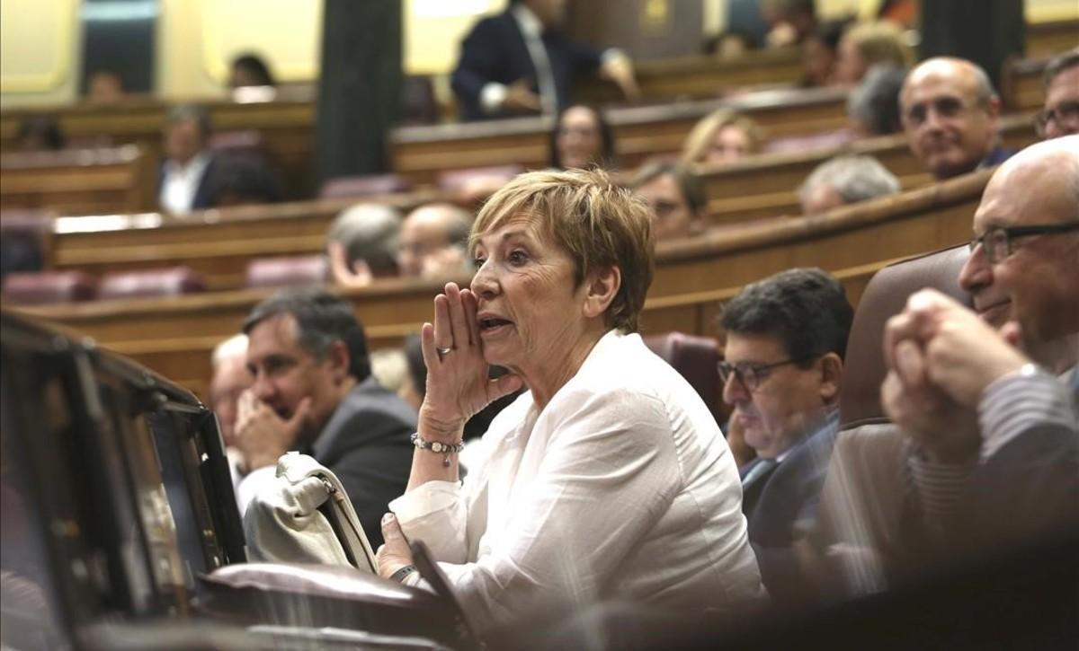 Celia Villalobos en el Congreso de los Diputados.