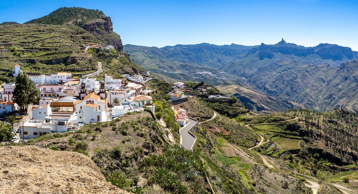 El pueblo de Artenara es uno de los más conocidos de la zona