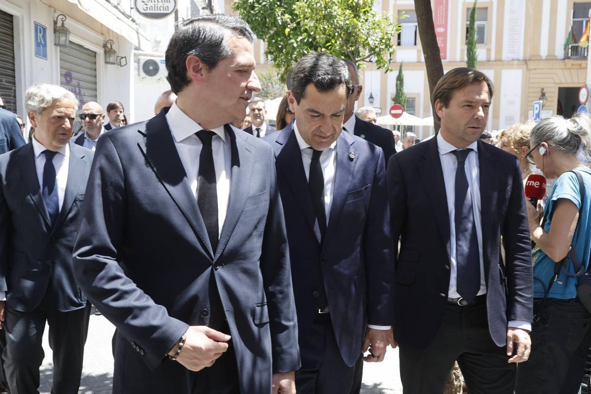 A.J.González Córdoba Funeral de José Carlos Gómez Villamandos Juanma Moreno José Maria Bellido Salvador Fuentes Antonio Repullo