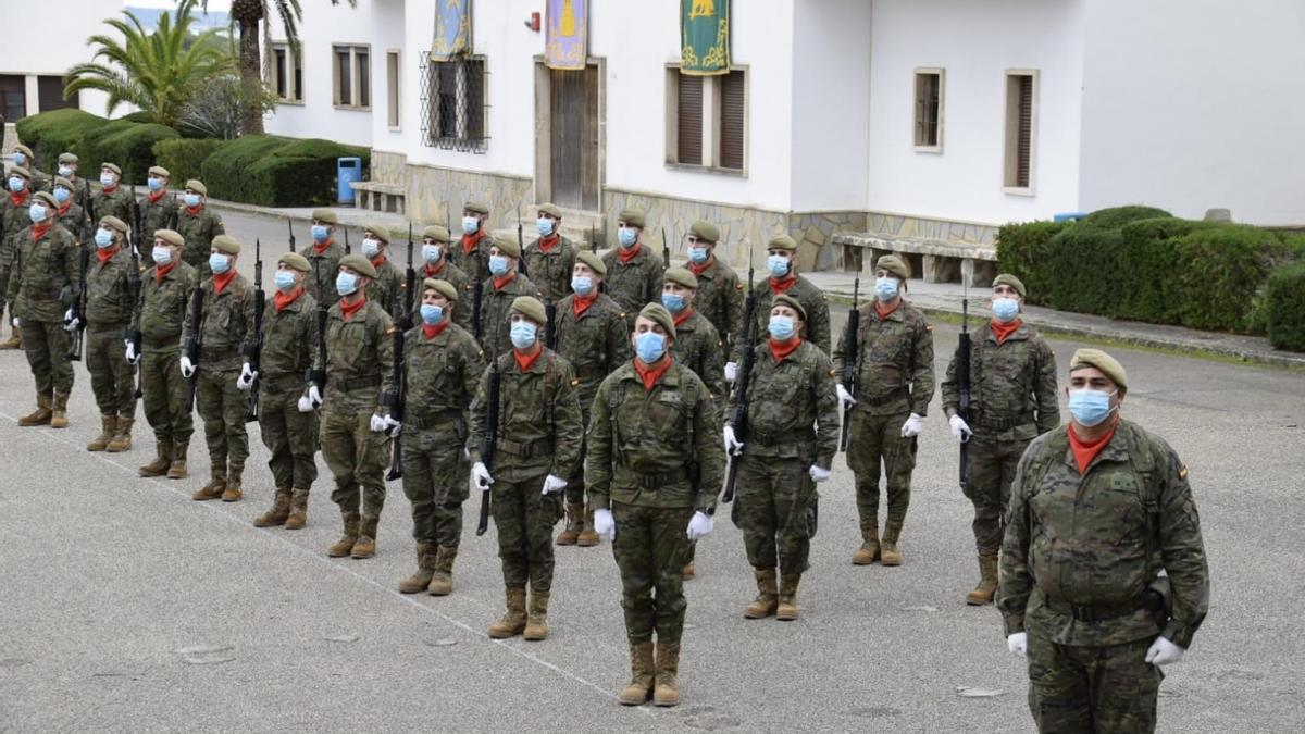 BALEARES.-La Infantería de Mallorca celebra la Inmaculada Concepción con medidas frente a la COVID-19 y sin autoridades civiles