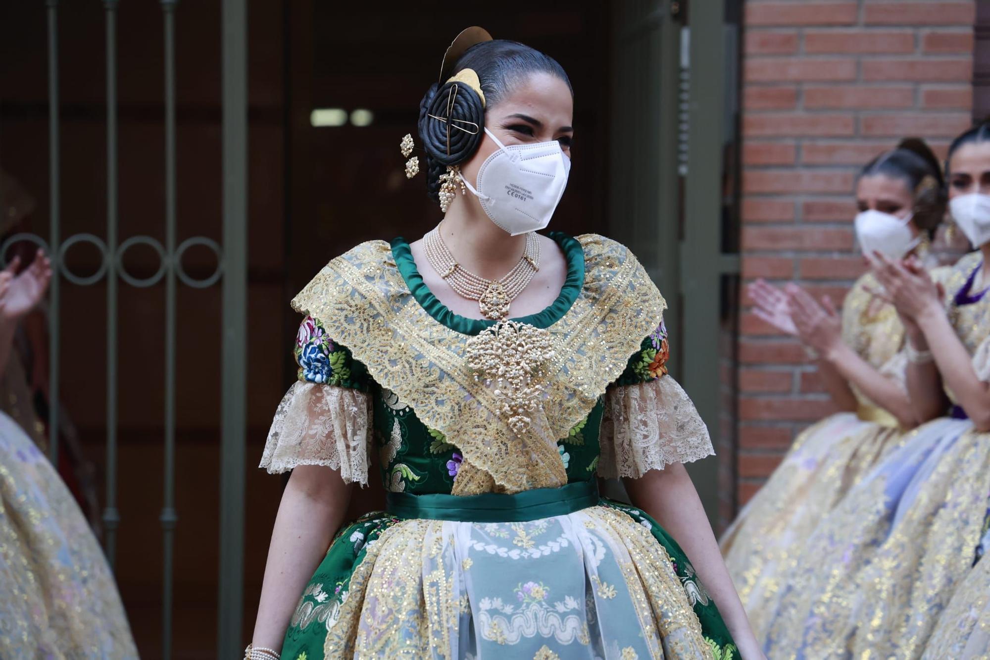 Espolín de la Fallera Mayor de València | Carmen Martín escoge el color verde primavera