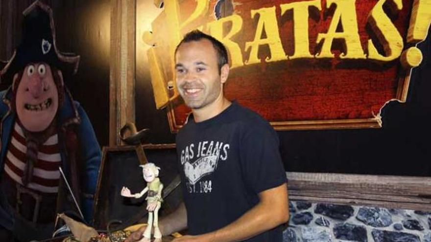 Iniesta, en la presentación.