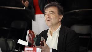 Javier Cercas, durante una de las firmas de libros de Sant Jordi.