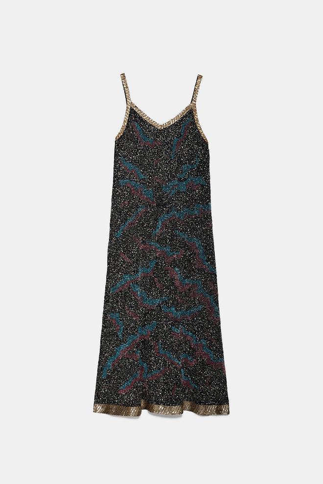 Vestido Limited Edition de lentejuelas de Zara. (Precio: 99, 95 euros)