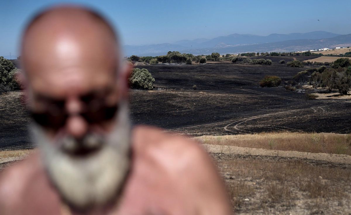 Incendio en la zona de Méntrida.