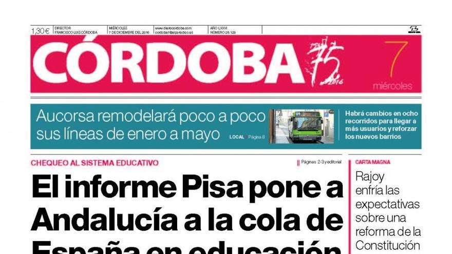 La portada de CÓRDOBA