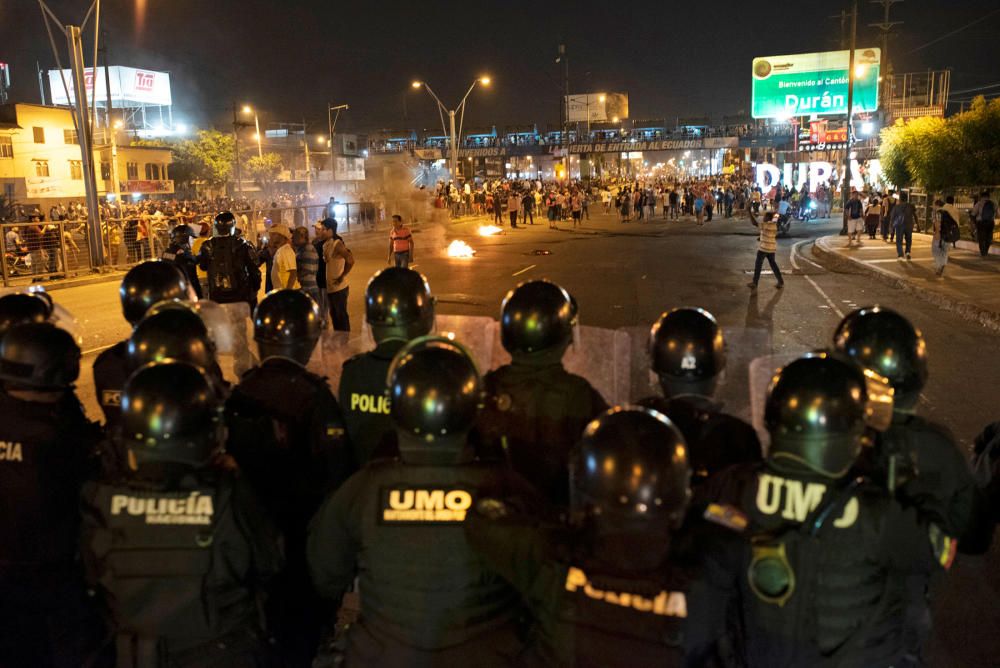 Protestas en Ecuador contra Lenín Moreno.