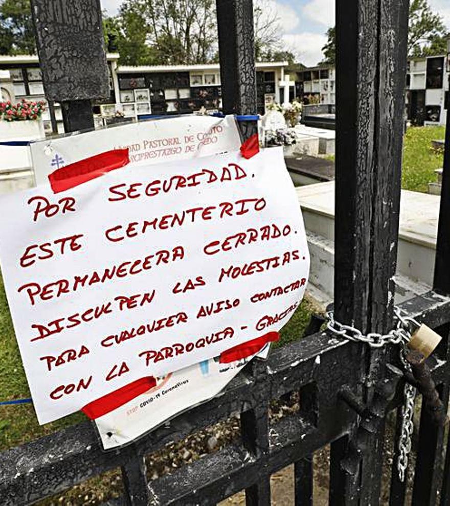 El cartel que advierte del cierre.