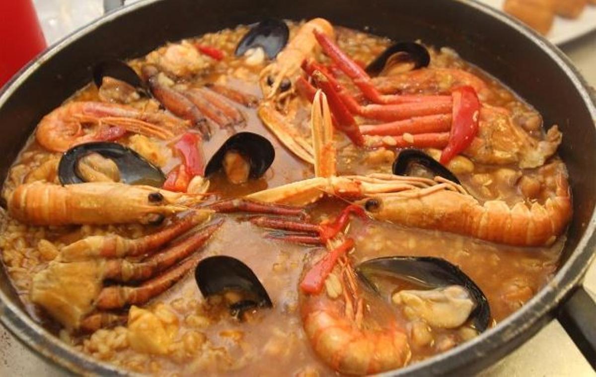 Un arròs del restaurant Can Narra, a Llançà.