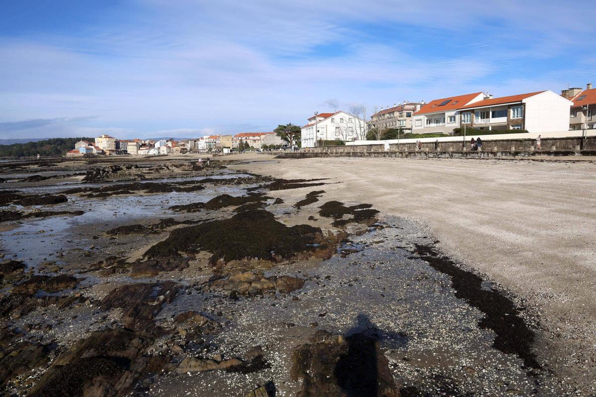 La ría asiste a las primeras "mareas vivas" del año.