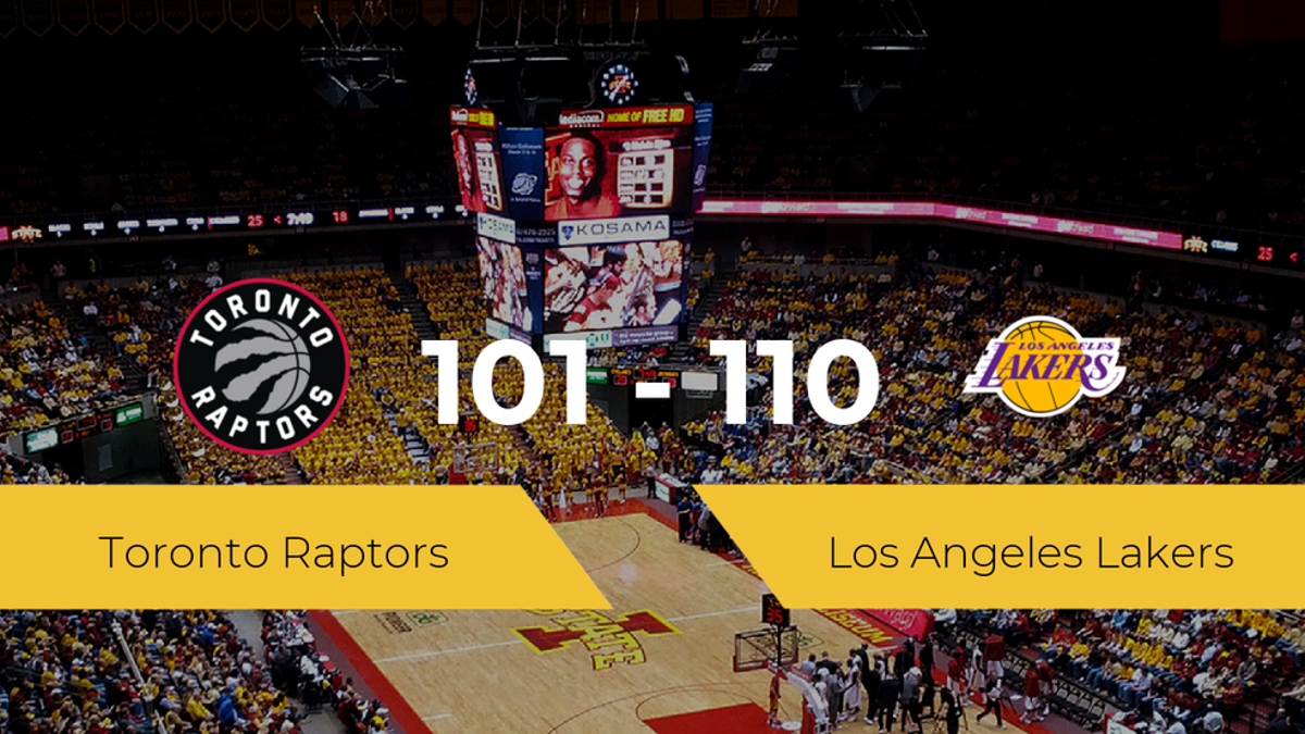 Los Angeles Lakers vence a Toronto Raptors (101-110)