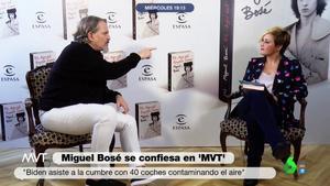 Miguel Bosé abandona l’entrevista amb Cristina Pardo després que li pregunti pel coronavirus
