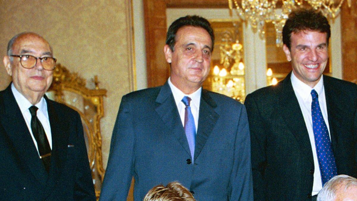 José María Enríquez Negreira (centro) en una imagen de 2004