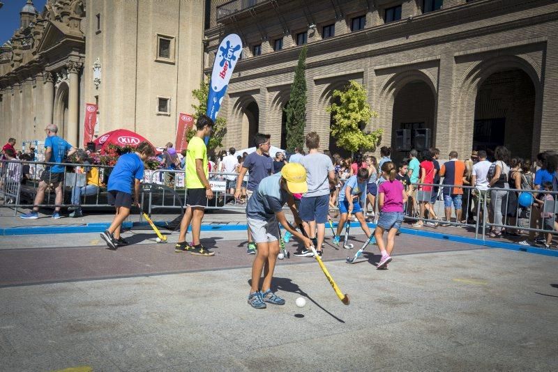 Día del Deporte en la Calle en la Plaza del Pilar de Zaragoza