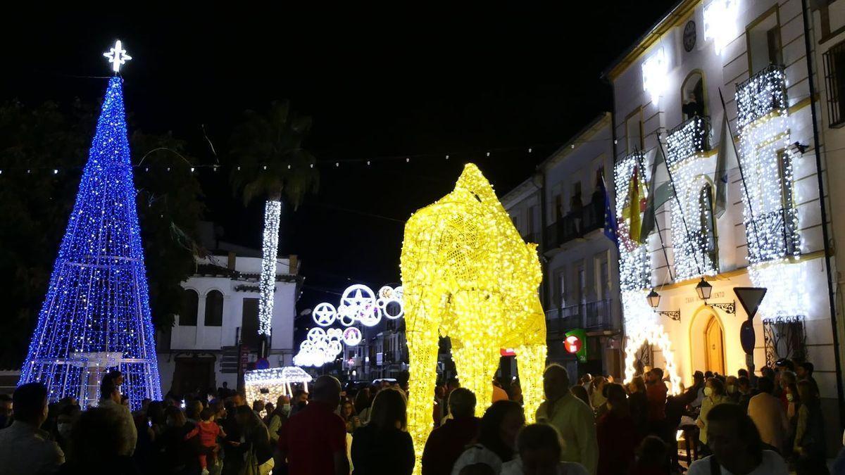 Decoración de Navidad en el municipio malagueño de Alameda.