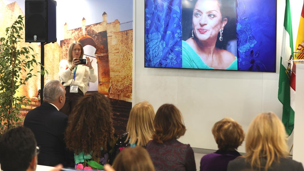 La artista Rosario Flores en la presentación del museo en Jerez en homenaje a su madre, Lola Flores, a 18 de enero de 2023, en Madrid (España).