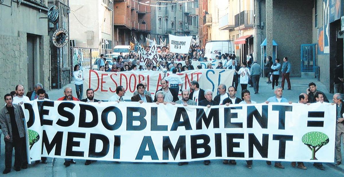 Manifestació del 31 de març del 2001 a Berga