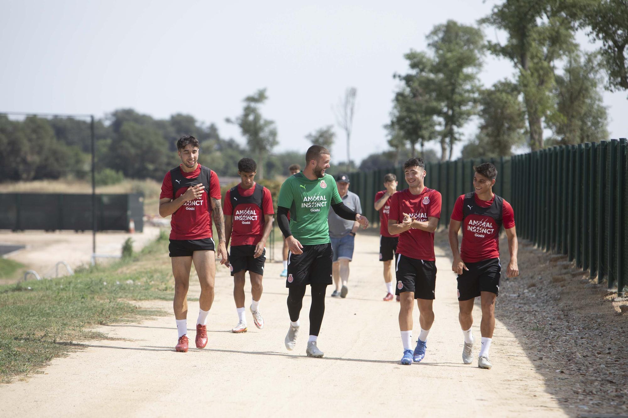 El penúltim entrenament del Girona abans de la final a Tenerife