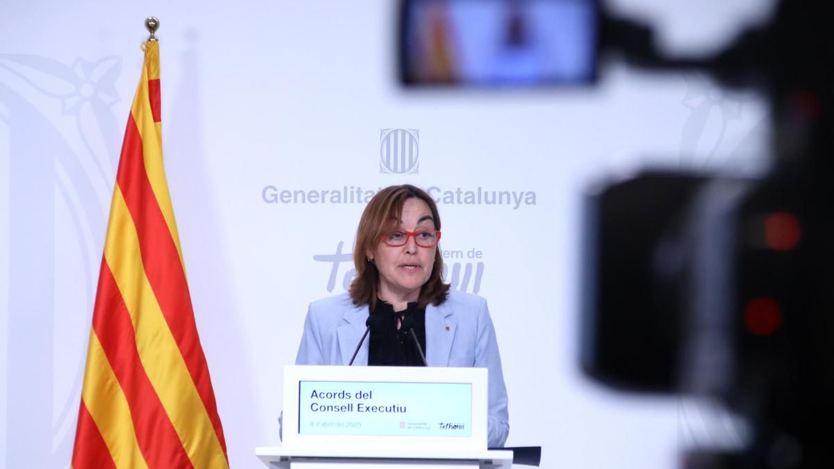 La consellera de Territori, Sílvia Paneque, este martes en la Generalitat.