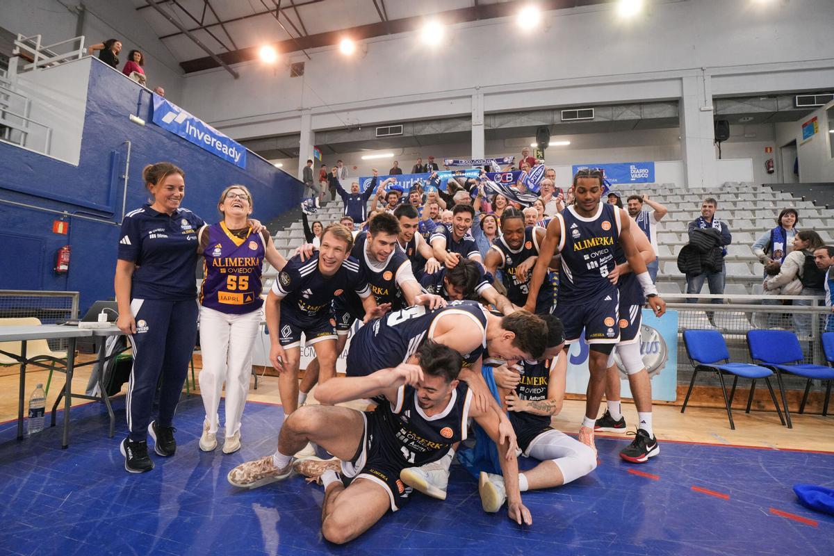 El Alimerka Oviedo Baloncesto suma su segunda victoria en San Sebastián