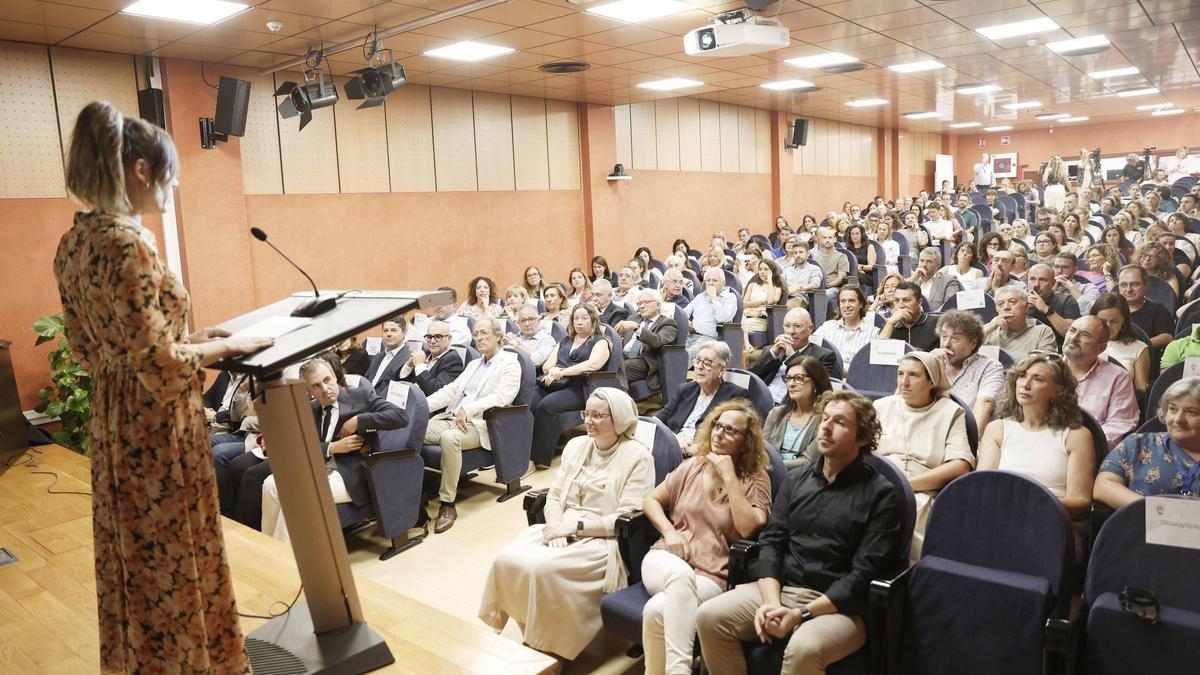 El acto de inauguración del curso de Escola Catòlica esta mañana.