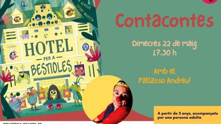 Contacontes: L&#039;hotel per a bestioles, amb el Pallasso Andreu