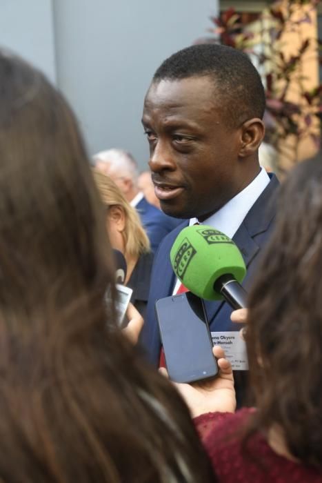 12-09-19 CANARIAS Y ECONOMIA. CASA AFRICA. LAS PALMAS DE GRAN CANARIA. Foto entrevista al ministro de la Región Occidental de la República de Ghana, Kwabena Okyere Darko-Mensah, Ministro de la Región Occidental de la República de Ghana. Inauguración del Foro España-Ghana de Turismo y Comercio 2019 de Casa Africa. Fotos: Juan Castro.  | 12/09/2019 | Fotógrafo: Juan Carlos Castro