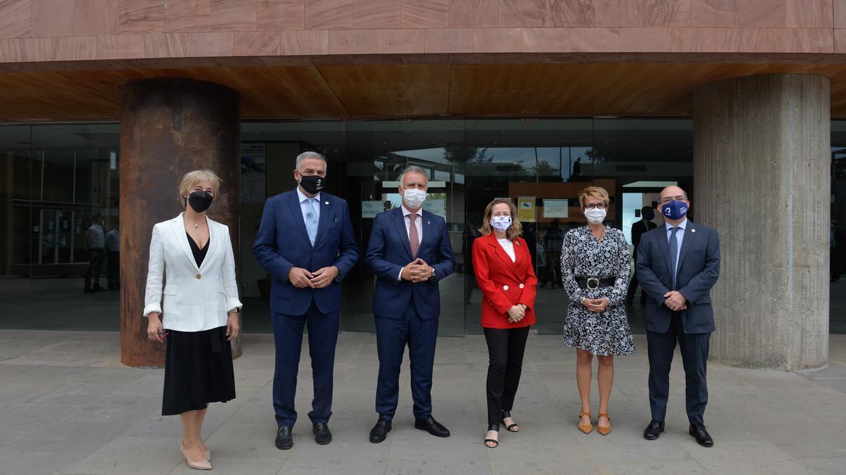 La ministra Nadia Calviño visita el Parque Científico Tecnológico de la ULPGC