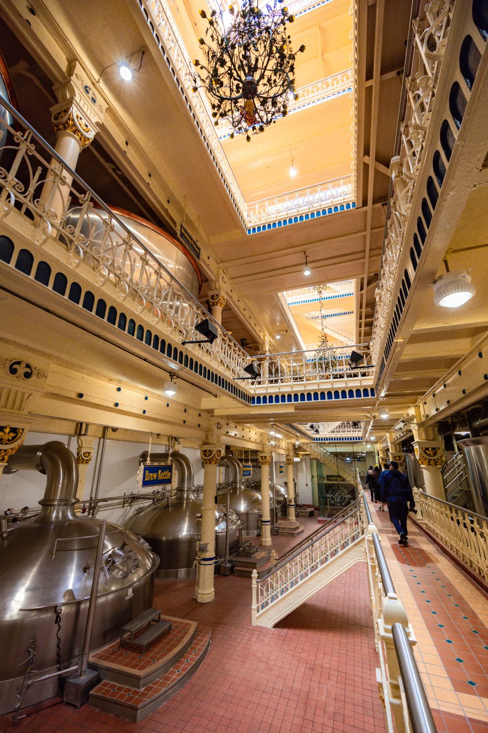 Inerior de la fábrica de Budweiser.