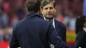 Mateu Alemany, en la previa del Atlético-Osasuna