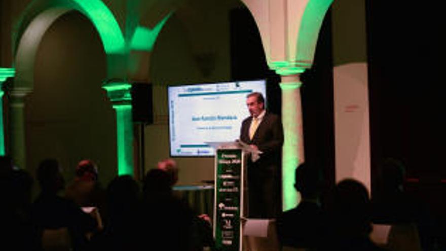 José Ramón Mendaza, durante su intervención en los Premios Málaga 2020.